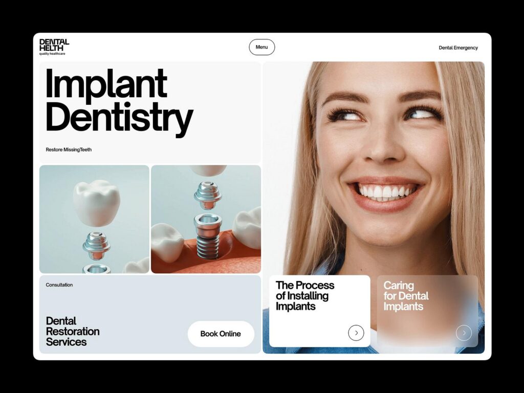 Modern oral surgery practice website for oral surgeon marketing and patient acquisition strategy
