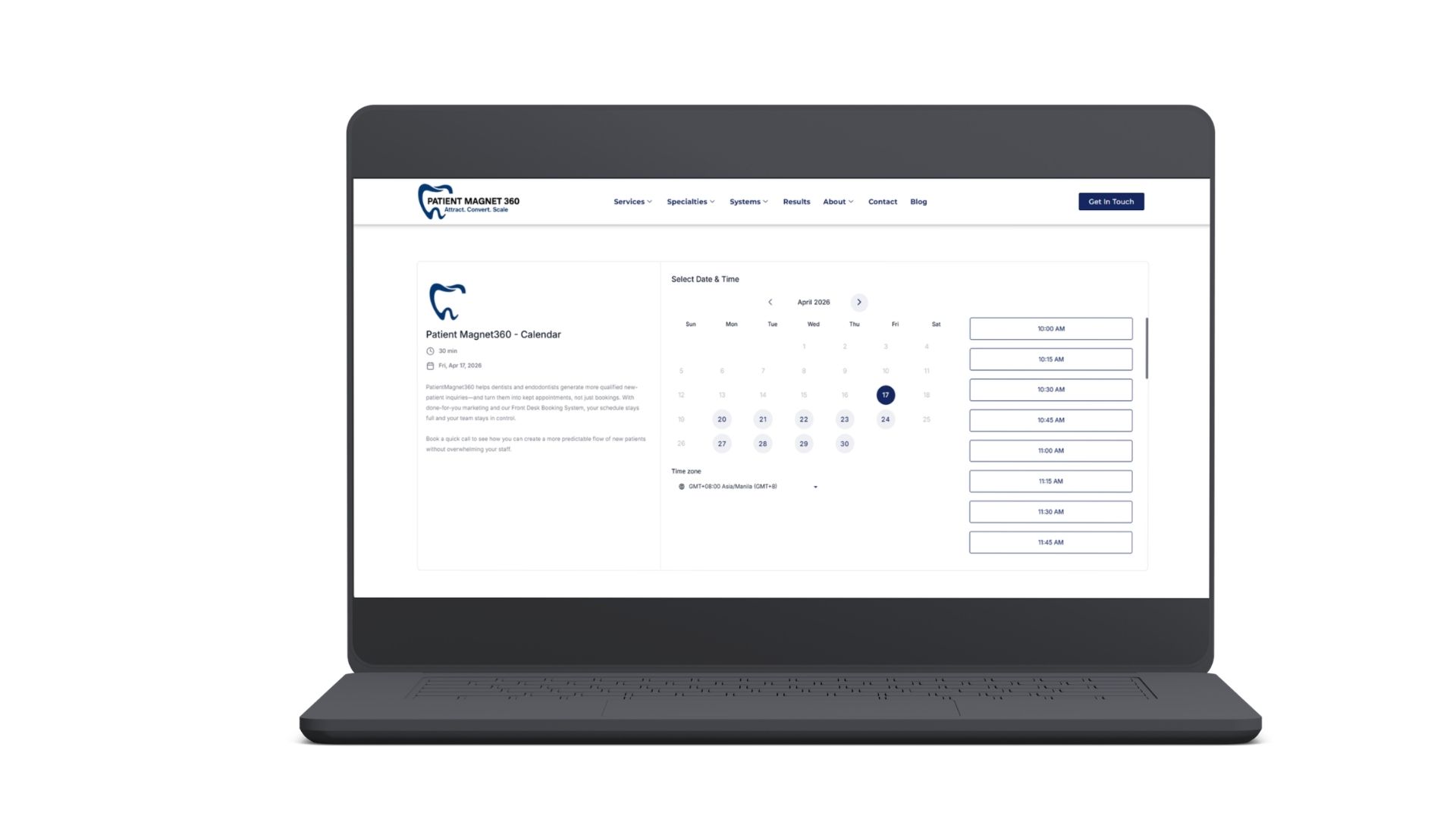 Contact structure layout for website showing organized contact page sections and inquiry flow