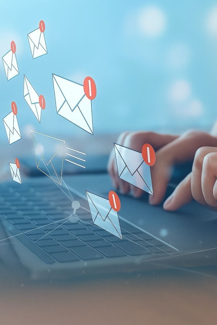 Digital marketing concept encouraging shift from direct messages to structured campaigns for audience engagement