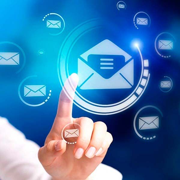 The concept showing digital newsletter strategy and audience engagement through targeted campaigns