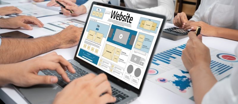 Dental web design software providing templates for online retail and healthcare website development